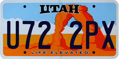 UT license plate U722PX