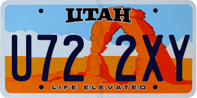 UT license plate U722XY
