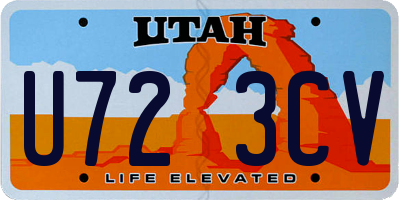 UT license plate U723CV