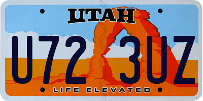 UT license plate U723UZ