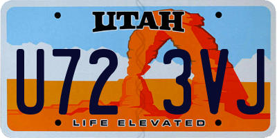 UT license plate U723VJ