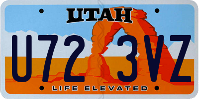 UT license plate U723VZ