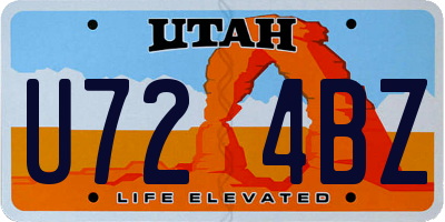 UT license plate U724BZ