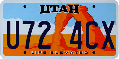 UT license plate U724CX