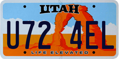 UT license plate U724EL