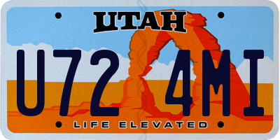 UT license plate U724MI