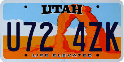 UT license plate U724ZK