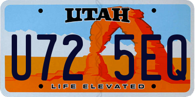 UT license plate U725EQ