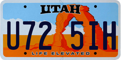 UT license plate U725IH