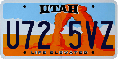UT license plate U725VZ