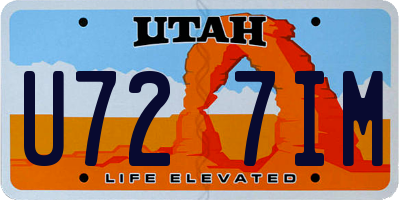 UT license plate U727IM