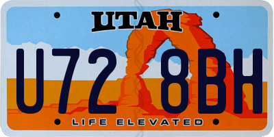 UT license plate U728BH