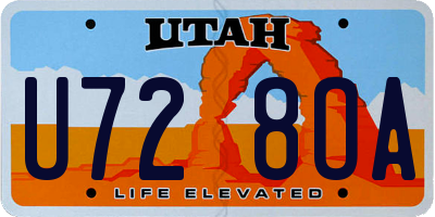 UT license plate U728OA