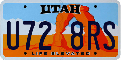 UT license plate U728RS