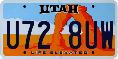 UT license plate U728UW