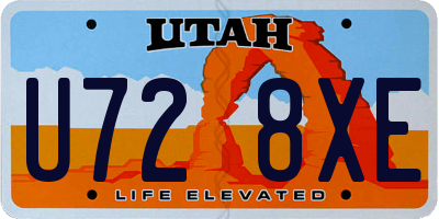 UT license plate U728XE