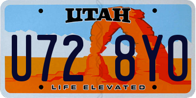 UT license plate U728YO