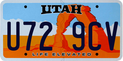 UT license plate U729CV