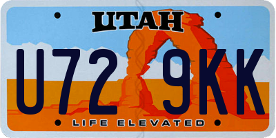 UT license plate U729KK