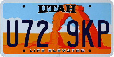 UT license plate U729KP