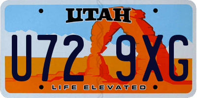 UT license plate U729XG