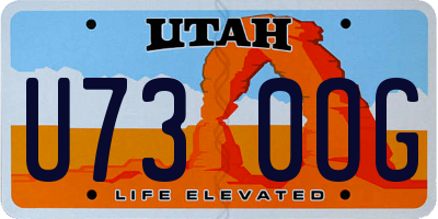 UT license plate U730OG