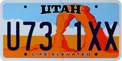 UT license plate U731XX
