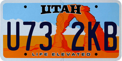 UT license plate U732KB