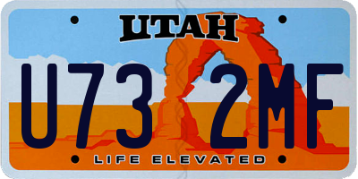 UT license plate U732MF