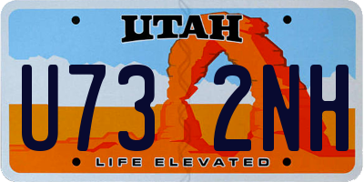 UT license plate U732NH