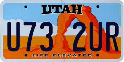 UT license plate U732UR