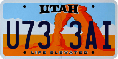 UT license plate U733AI