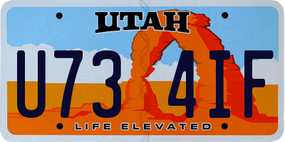 UT license plate U734IF