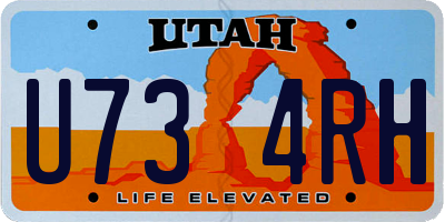 UT license plate U734RH