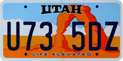 UT license plate U735DZ