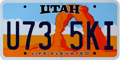 UT license plate U735KI
