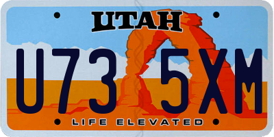 UT license plate U735XM