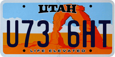 UT license plate U736HT
