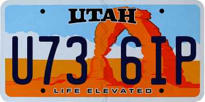 UT license plate U736IP