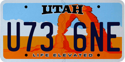 UT license plate U736NE
