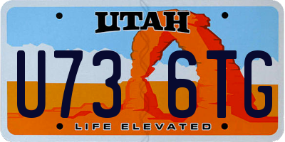 UT license plate U736TG
