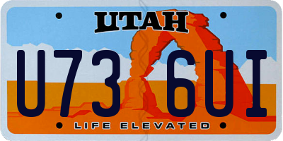UT license plate U736UI