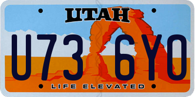 UT license plate U736YO