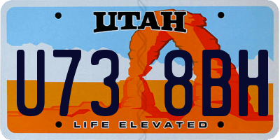 UT license plate U738BH