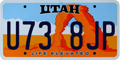 UT license plate U738JP