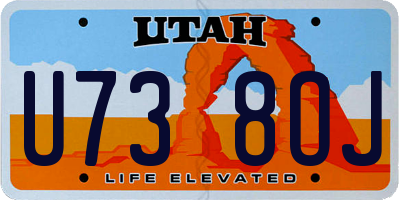 UT license plate U738OJ