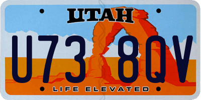 UT license plate U738QV