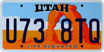 UT license plate U738TQ