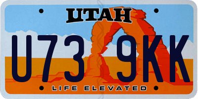 UT license plate U739KK