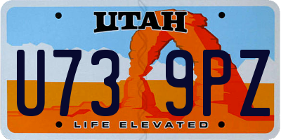 UT license plate U739PZ